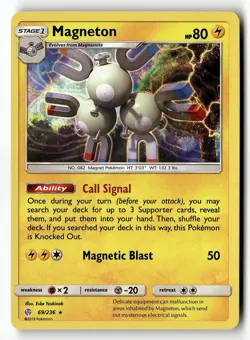 Magneton 69/236 Holo Rare Cosmic Eclipse Pokemon Holo Near Mint - Image 1