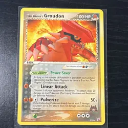 The Pokemon Company Pokemon TCG Team Magma's Groudon 9/95 non Holo 2004 - Image 1