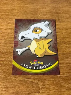 2000 Topps Pokemon Series 2 Blue Label T.V. Animation - #104 - Cubone Holo Foil - Image 1