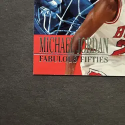 1995-96 Fleer Ultra Michael Jordan Fabulous Fifties #5 Chicago Bulls NBA - Image 3