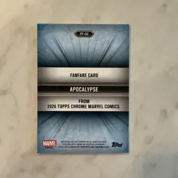 Topps 2026 Chrome Marvel Comics Apocalypse Fanfare Insert FF-02 - Image 2