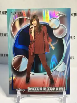 Mitchie Torres 2026 Topps Chrome Disney #33 Blue & Aqua Lava /125 Demi Lovato - Image 1