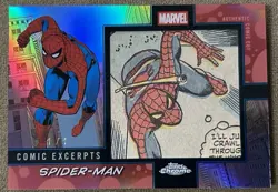 2026 Topps Chrome Marvel Spider-Man Comic Excerpts Card #1/1 ASM Issue #56 - Image 1