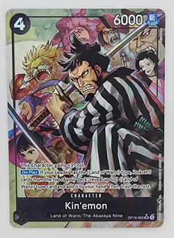 Kin'emon OP16-082 Alt Art SR The Time of Battle ONE PIECE Card Game English NM - Image 1