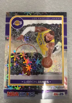 2024-25 Panini Nba Hoops - LeBron James #18 Premium Winter Prizm - Image 1