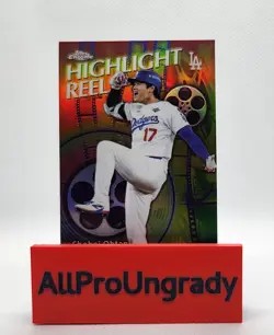 2026 Topps Series 2 Chrome Shohei Ohtani Highlight Reel Insert HR-1 LA Dodgers - Image 2
