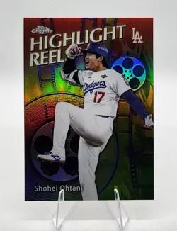 2026 Topps Series 2 Chrome Shohei Ohtani Highlight Reel Insert HR-1 LA Dodgers - Image 4