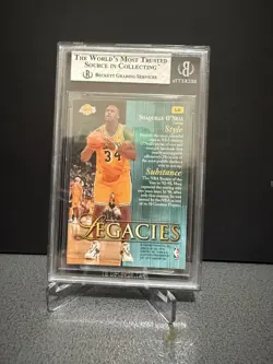 Topps Legacies Shaquille O'Neal 1998-99 Lakers NBA Vintage Card Lot of 2 - Image 2