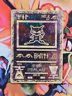 Pokemon the Movie 2000 Ancient Mew Holo Promo Card Played - Image 1