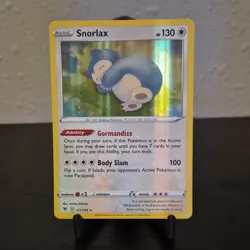 Pokemon TCG Snorlax 131/185 SWSH04 Vivid Voltage Holo Rare EN HP 130 - Image 1