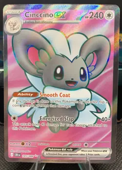 Cinccino ex 105/086 Ultra Rare Chaos Rising Pokemon Holo Near Mint - Image 1