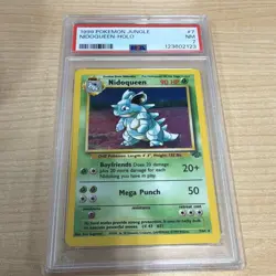 1999 Pokemon TCG Jungle Nidoqueen 07/64 Holo Rare Unlimited PSA 7 English - Image 1