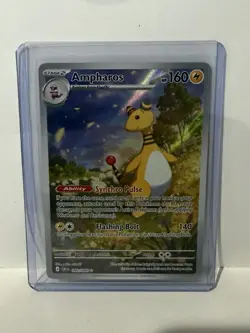 Ampharos 090/086 Illustration Rare Full Art Holo Chaos Rising Pokemon TCG NM - Image 1