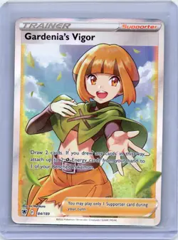 Gardenia's Vigor 184/189 Ultra Rare Astral Radiance Pokemon Holo Near Mint - Image 1