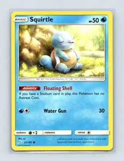 Squirtle 22/181 Common Team Up Pokemon Lightly Played - Image 1