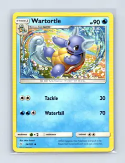Wartortle 24/181 Uncommon Team Up Pokemon Lightly Played - Image 1