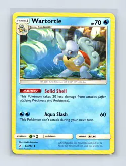 Wartortle 34/214 Uncommon Unbroken Bonds Pokemon Lightly Played - Image 1
