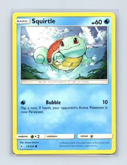 Squirtle 33/214 Common Unbroken Bonds Pokemon Lightly Played - Image 1
