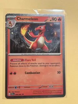 Charmeleon 008/091 Cosmos Holo Promo Pokemon 2024 Paldean Fates NM - Image 1