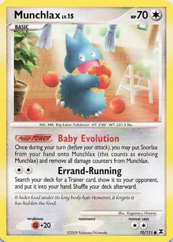 Munchlax - Pokemon Common 2009 Rising Rivals 70/111 MP - Image 1