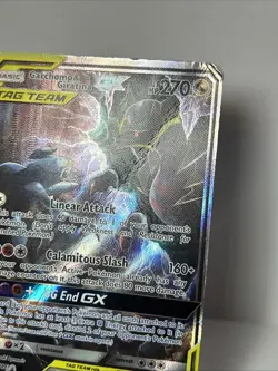 Pokemon TCG - Garchomp and Giratina GX SM193 Black Star Promo Damaged - Image 2