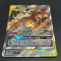 Pokemon TCG Reshiram & Charizard GX SM201 Black Star Promo Tag Team Holo Card - Image 3