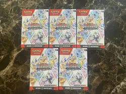 Pokemon TCG Scarlet & Violet Prismatic Evolutions Booster Bundles - LOT of (5) - Image 1