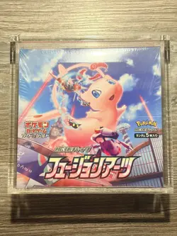 Pokemon TCG Fusion Arts S8 Booster Box New Sealed Japanese With Acrylic Box - Image 1