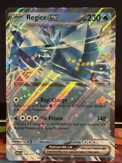 Regice ex 048/217 Double Rare Ascended Heroes Pokemon Holo NM/M - Image 1