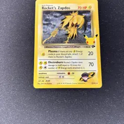 ROCKET'S ZAPDOS 15/132 holo CELEBRATIONS: CLASSIC COLLECTION Pokemon Holo NM - Image 3