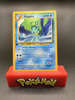 Pokemon Kingdra 1st Edition 19/64 Neo Revelation Rare - NEAR MINT - Image 1
