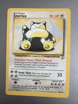 Snorlax - 30/130 - Base Set 2 - Pokemon - WOTC - Vintage - 2000 - Image 1