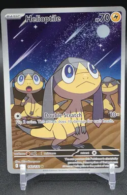 Helioptile 143/132 Mega Evolution Illustration Rare Pokemon TCG Card NM 143 - Image 1