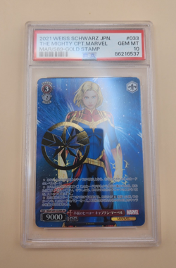 PSA 10 Weiss Schwarz Marvel MAR/S89-033MR MR Captain Marvel Japanese F/S - Image 4