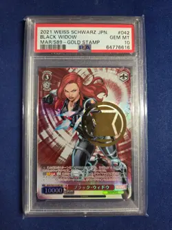 Weiss Schwarz - Black Widow - Marvel MR - Japanese - PSA 10 - Image 1