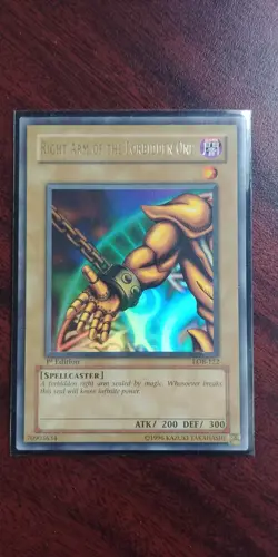 Exodia Right Arm Of The Forbidden One - 1st Edition - NEAR MINT CONDITION - Image 1