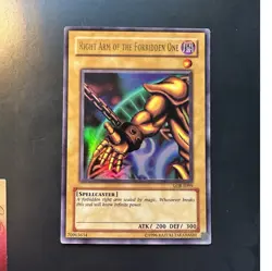 Konami Yu-Gi-Oh! Right Arm of the Forbidden One LOB-E099 Spellcaster Card - Image 1