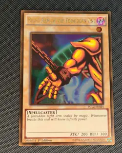 Yu-Gi-Oh! Right Arm of the Forbidden One PGL2-EN024 Gold Rare 1st Edition NM - Image 1