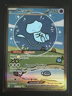 Pokemon Cards Paldean Fates Mew ex (Bubble Mew) 232/091 SIR - Image 1