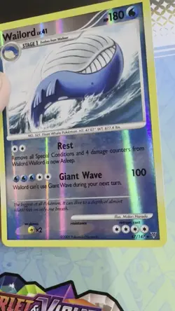 Pokemon Cards Wailord 47/147 Reverse Holo Supreme Victors Rare MP - Image 2