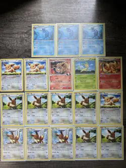 Pokemon Eevee/Eeveelution Lot 18 Cards Non-Holo - Image 1
