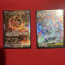 Mega Charizard x Ex 023 and Oricorio Ex 024 Promo Pokemon Cards - Image 1