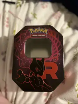 Empty Pokemon Tin - Team Rocket - No Cards Included - Image 1