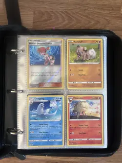 Pokemon Pikachu Eevee Zip Trading Card Binder Case + 50 Mixed Cards - Image 2