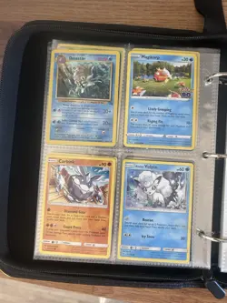 Pokemon Pikachu Eevee Zip Trading Card Binder Case + 50 Mixed Cards - Image 5