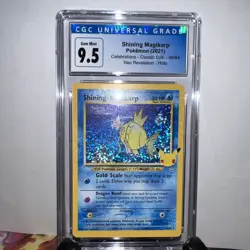 Pokemon TCG Shining Magikarp 66/64 Celebrations CGC GEM MINT 9.5 - Image 1