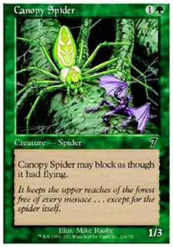 Canopy Spider - Light Play MTG 7th Edition - Image 1