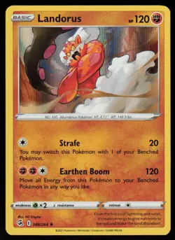 Landorus 148/264 Holo Rare Fusion Strike Pokemon Holo Lightly Played - Image 1