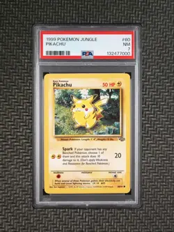 1999 Pokemon Jungle Pikachu Card 60/64 - PSA 7 - Image 1