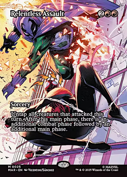 MtG Spider-Man, Relentless Assault, Borderless M/NM #025 - Image 1
